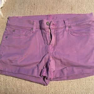 Seven For All Mankind 7 Purple  Shorts 29